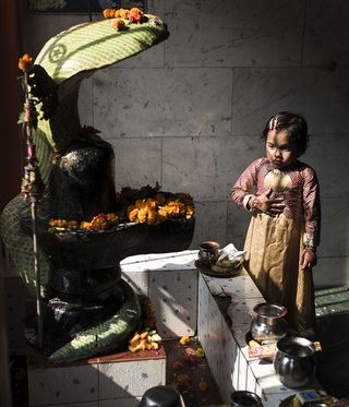 There are several religious sites within the Miron-Jolla-Colony that are dedicated to specific Hindu gods. In these sites the community meets almost every day to perform prayers.