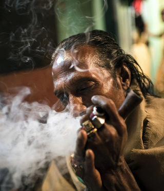 In some places within the colony people meet at evening to smoke Marihuana which is a way for them to honor their gods.